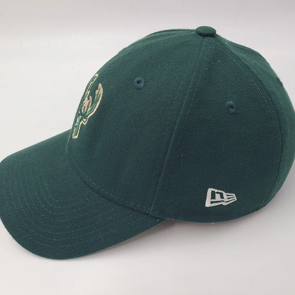 Milwaukee Bucks Hat Adjustable New‎ Era 9Forty Green NBA Basketball Casual Men